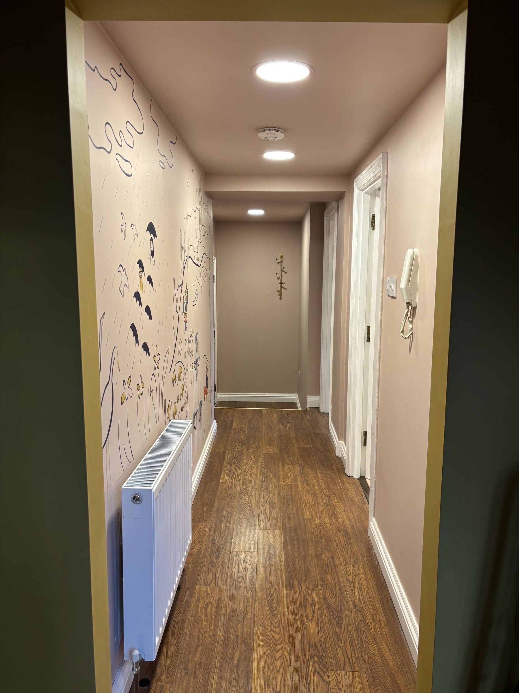 Hallway wallpaper