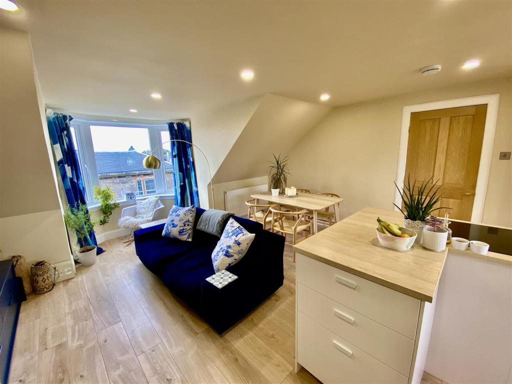 Open plan living and kitchen