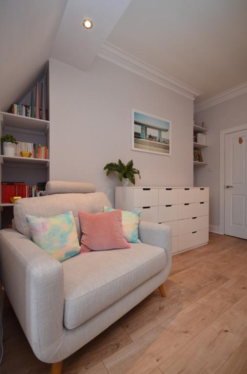 Bedroom seating area